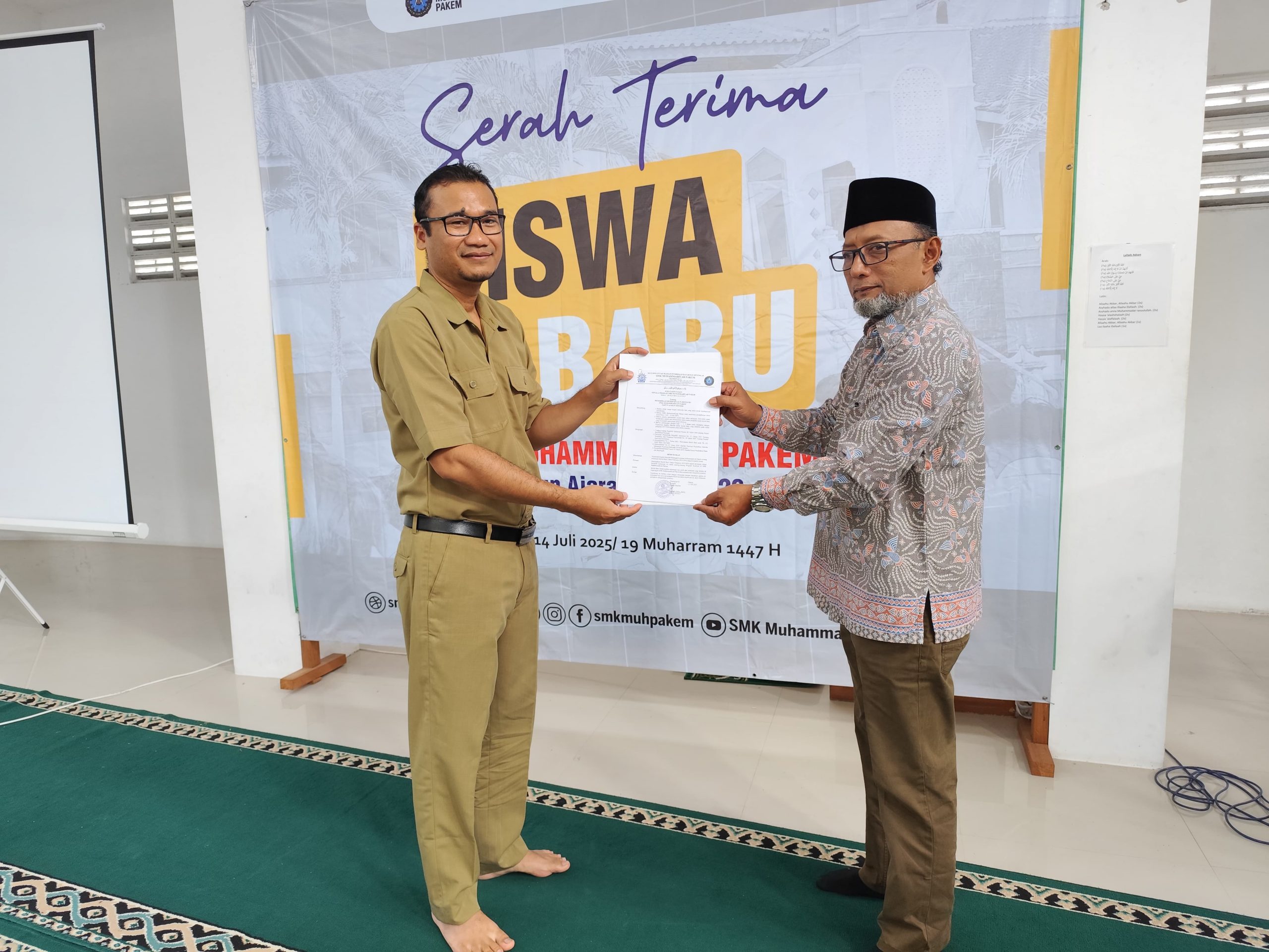 SMK Muhammadiyah Pakem Gelar Serah Terima Siswa Baru dan Parenting Tahun Ajaran 2025/2026