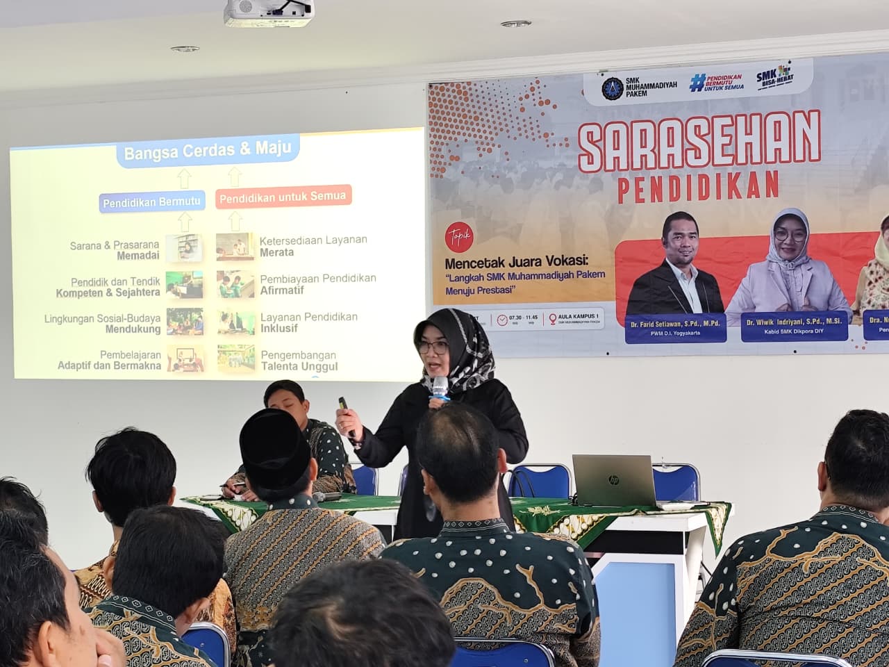 Sarasehan Pendidikan, “Langkah SMK Muhammadiyah Pakem Menuju Prestasi”